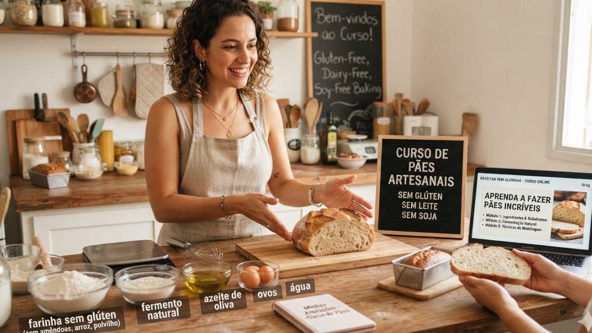 Curso de Pães - Sem Glúten - Sem Leite - Sem Soja