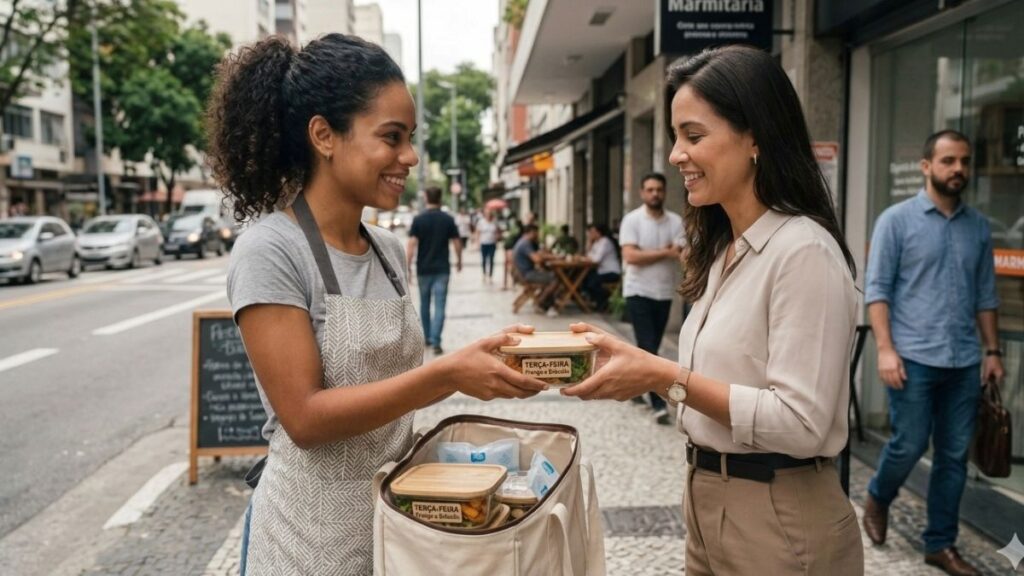Marmitas fitness organizadas para dieta equilibrada