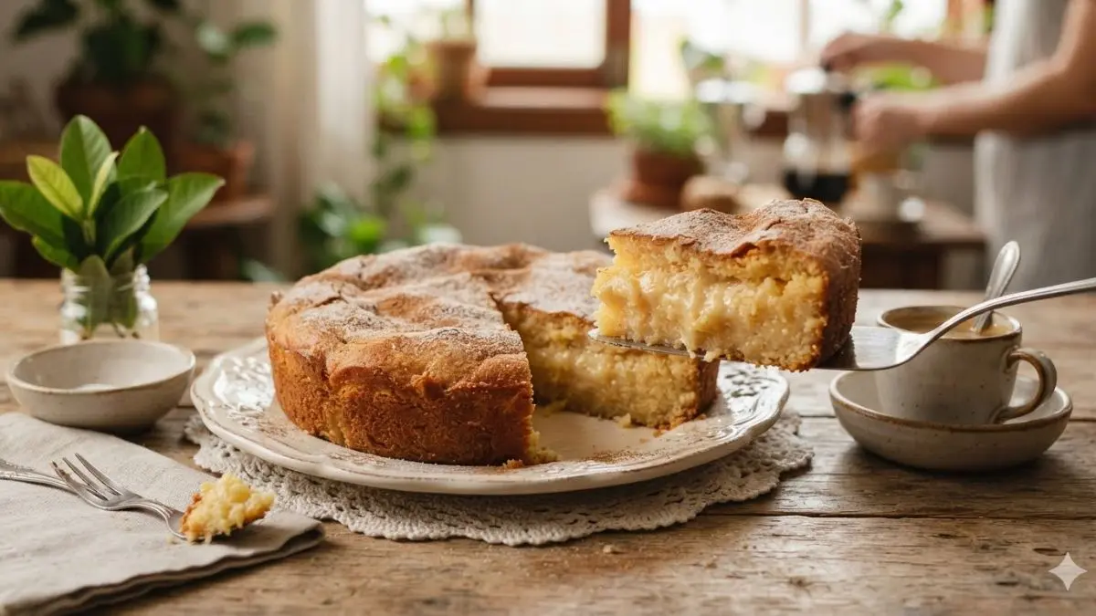 Bolo de fubá cremoso