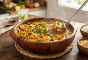 Moqueca de peixe com quiabo
