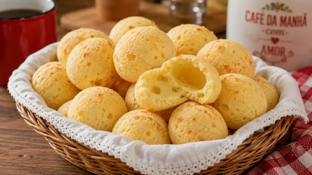 PÃO DE QUEIJO FÁCIL, CRESCE DEMAIS, UMA DELÍCIA 5 Pão de queijo ácil