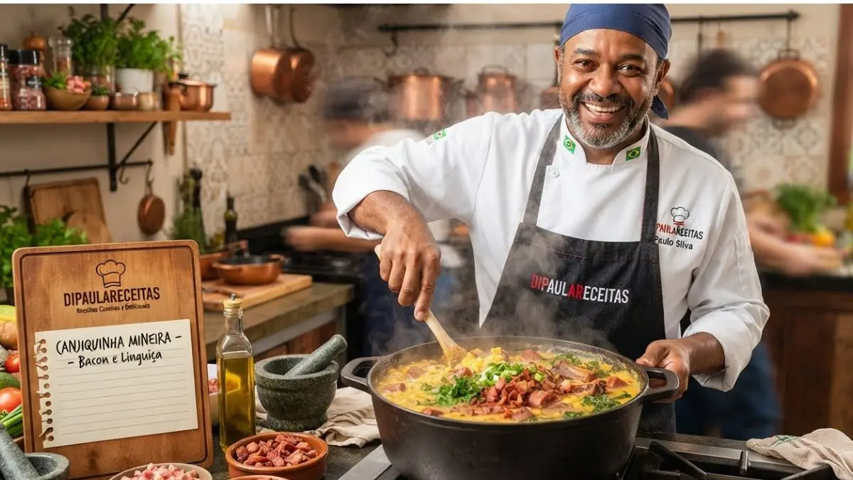 canjiquinha com bacon e linguiça