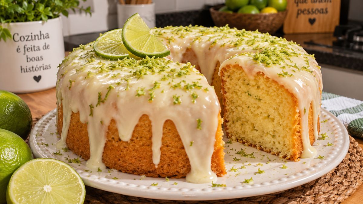 Bolo de limão simples e delicioso da vovó que todo mundo adora 1 Bolo de limão simples