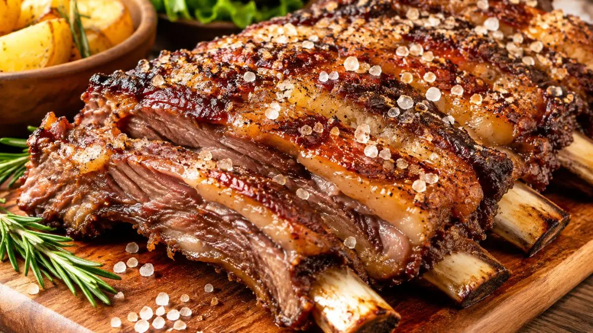 Costela Assada com Sal Grosso no Forno: Receita Fácil e Deliciosa 1 costela assada com sal grosso no forno