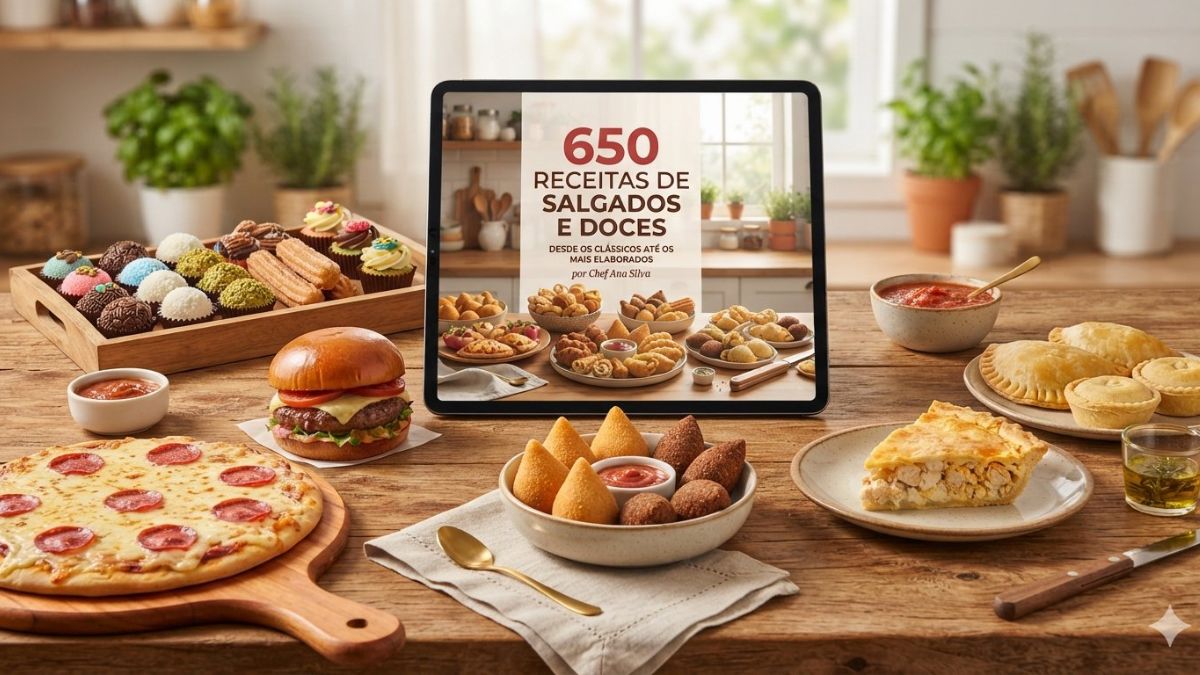 Ebook 650 Receitas: O Livro de Receitas Simples e Rápidas 1 livro de receitas simples e rapidas